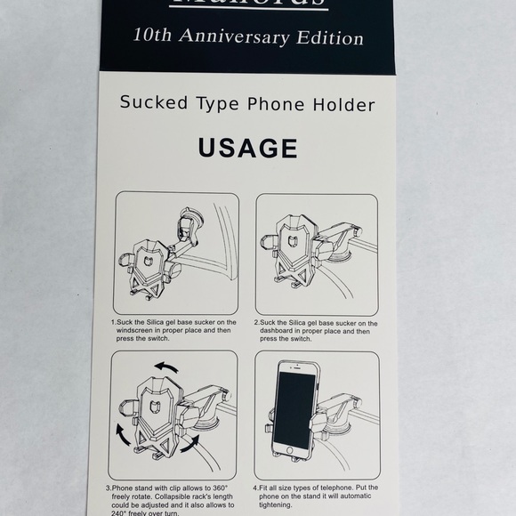 Manords Accessories Phone Holder For Car Manords Universal Long